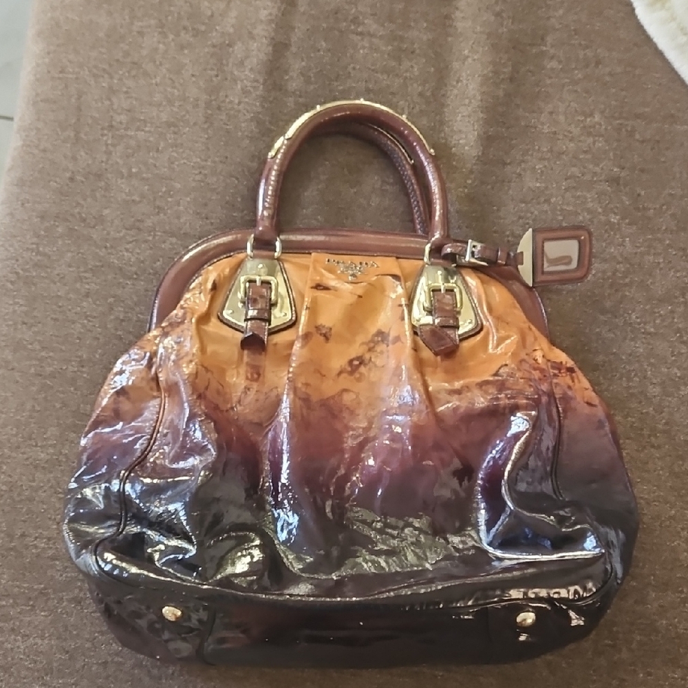 Prada Elegant Brown Ombre Women's Bag